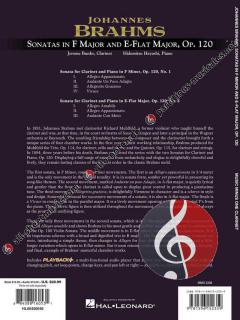 Sonatas For Clarinet And Piano op. 120/1-2 von Johannes Brahms 
