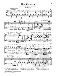 Das Wandern von Franz Schubert 