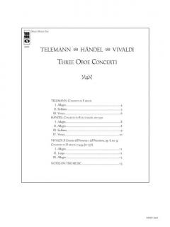 Oboenkonzerte: Telemann, Händel, Vivaldi im Alle Noten Shop kaufen