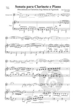 Sonate für Klarinette und Klavier von Joao Victor Costa 