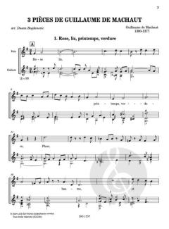3 pièces de Guillaume de Machaut 