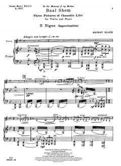 Nigun (Improvisation) von Ernest Bloch 