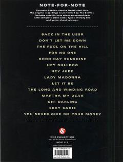 Note-For-Note Piano Transcriptions von The Beatles 