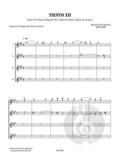 Tiento XII von Antonio de Cabezón 