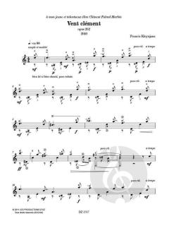 Vent clément op. 262 von Francis Kleynjans 