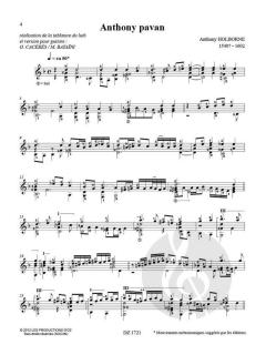 Music for lute and bandora 1 von Anthony Holborne 