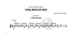 Cinq miniatures von Jean-Jacques Fimbel 