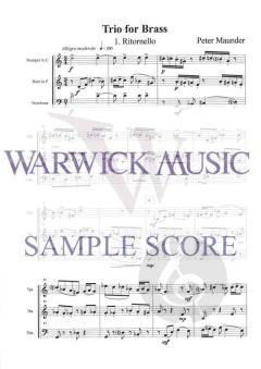 Trio for Brass von Peter Maunder 