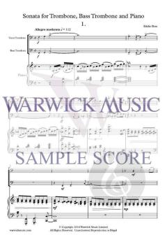 Trombone Duo Sonata von Eddie Bass 