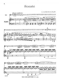 Sonate, Op. 17 von Ludwig van Beethoven für Horn und Klavier