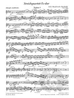 String Quartet in E Flat von Felix Mendelssohn Bartholdy 
