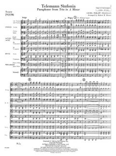 Telemann Sinfonia-Paraphrase from Trio in A Minor von Georg Philipp Telemann 