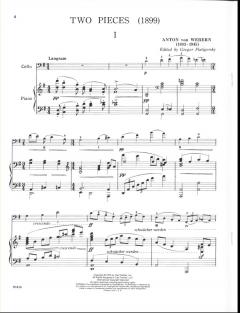 Two Pieces (1899) von Anton Webern 