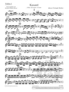 Konzert G-Dur von Johann Christoph Schultze 