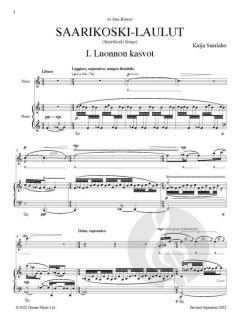 Saarikoski-laulut von Kaija Saariaho (Download) 