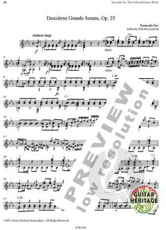 Collected Works for Guitar 6 von Fernando Sor (Download) 