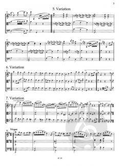 Variationen über 's Deandl is harb auf mi von Richard Strauss 