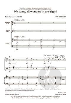 Welcome, all wonders in one sight! von Bob Chilcott (Download) 