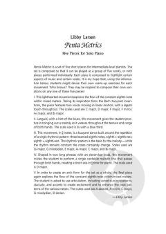 Penta Metrics: Five pieces for solo piano von Libby Larsen (Download) 