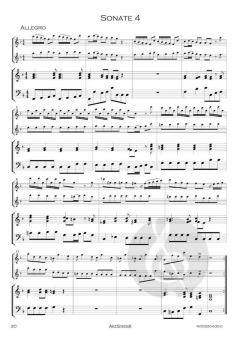 12 Sonaten Band 1: Sonaten 1-4 von Giuseppe Sammartini 