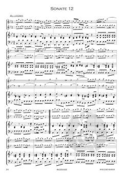 12 Sonaten Band 3: Sonaten 9-12 von Giuseppe Sammartini 