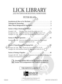 Lick Library - Trumpet/Clarinet von Peter Blair (Download) 