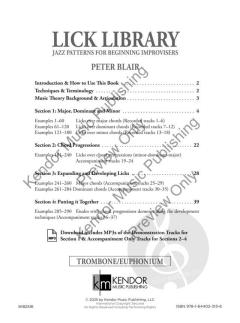 Lick Library - Trombone/Euphonium von Peter Blair (Download) 