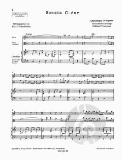 Sonata von Johann Christoph Graupner 