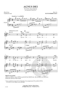 Agnus Dei von Ruth Morris Gray (Download) 