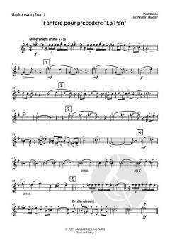 Fanfare pour précédere "La Peri" von Paul Dukas (Download) 