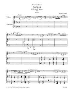 Sonaten für Violine und Klavier von Richard Franck 