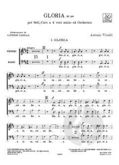 Gloria D-Dur RV 589 / Gloria (Männerstimmen) von Antonio Vivaldi 