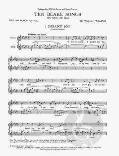 Ten Blake Songs von Ralph Vaughan Williams 