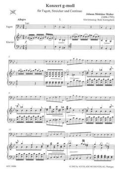 Fagottkonzert g-moll von Johann Melchior Molter 