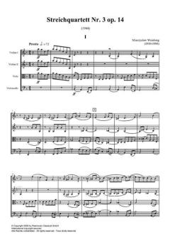 Streichquartett Nr. 3 op. 14 (1944) von Mieczyslaw Weinberg 