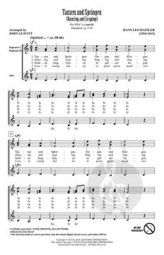 Tanzen und Springen von Hans Leo Haßler (Download) 