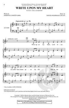 Write Upon My Heart von David Angerman (Download) 