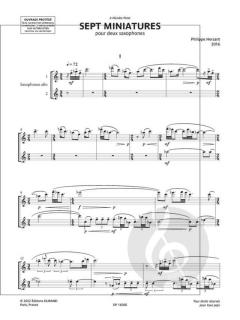 7 Miniatures von Philippe Hersant 