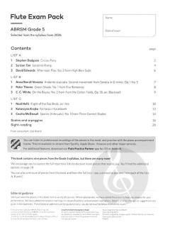 Flute Exam Pack from 2026, ABRSM Grade 5 