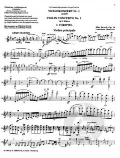 Violinkonzert Nr. 1 g-Moll op. 26 von Max Bruch für Violine und Orchester im Alle Noten Shop kaufen