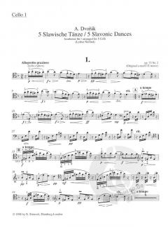 5 slawische Tänze op. 46 von Antonín Dvorák 