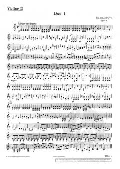 6 leichte Duos op. 8 von Ignaz Pleyel 