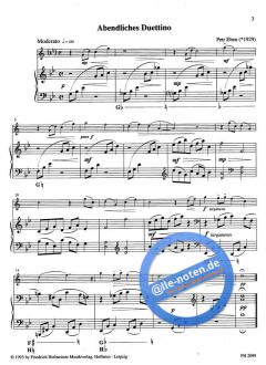 Duettini für Sopraninstrument und Harfe (Petr Eben) 