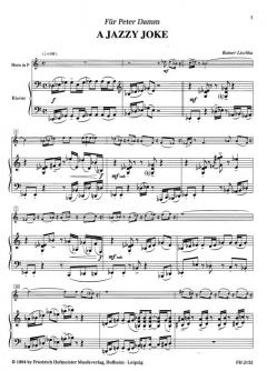 A Jazzy Joke / Steps And Leaps von Rainer Lischka für Horn und Klavier