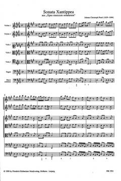 Sonata Xantippea aus Opus musicum sonatarum von Johann Pezel 