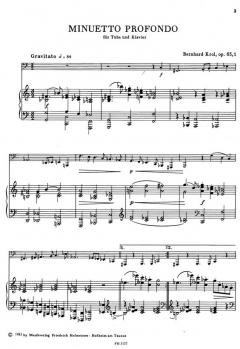 Minuetto profondo, op. 83,1 von Bernhard Krol 