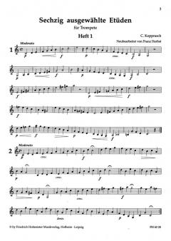 60 ausgewählte Etüden für Trompete in B Band 1 von C. Kopprasch im Alle Noten Shop kaufen
