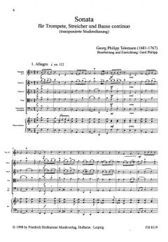 Sonata für Trompete, Streicher und B. c. (Georg Philipp Telemann) 