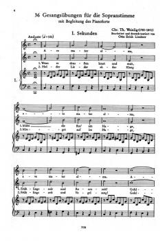 36 Gesangsübungen von Christian Theodor Weinlig 