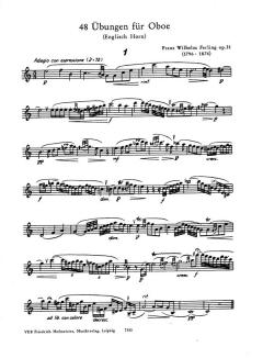 48 Übungen op. 31 von Franz Wilhelm Ferling 